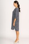Dress - Shift, Fluted Sleeve (Midnight Stars)