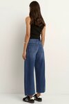Varsity Deep Blue Forward Seam Barrel Jeans
