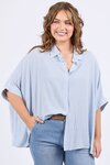 Luna Shirt (Dusk Blue/Marshmallow Stripe)