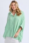 Luna Shirt (Spring Green/Marshmallow Stripe)