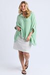 Luna Shirt (Spring Green/Marshmallow Stripe)