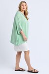 Luna Shirt (Spring Green/Marshmallow Stripe)