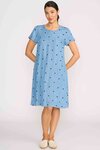 Short Sleeve A Line Dress