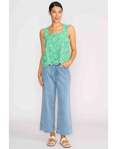 Flower-Ful Shell Top