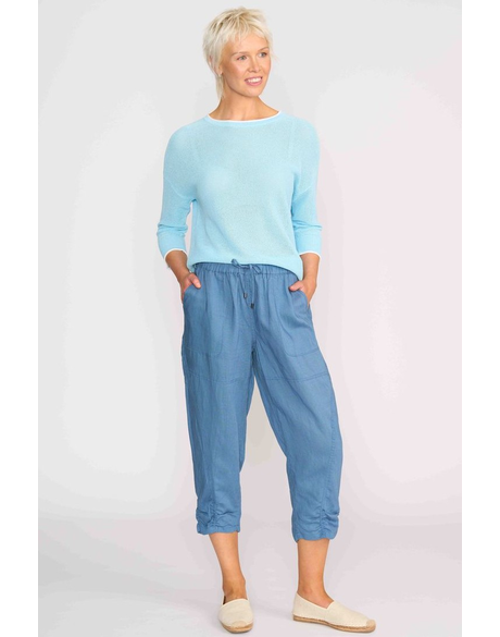 Draped Panel Detail Trousers 