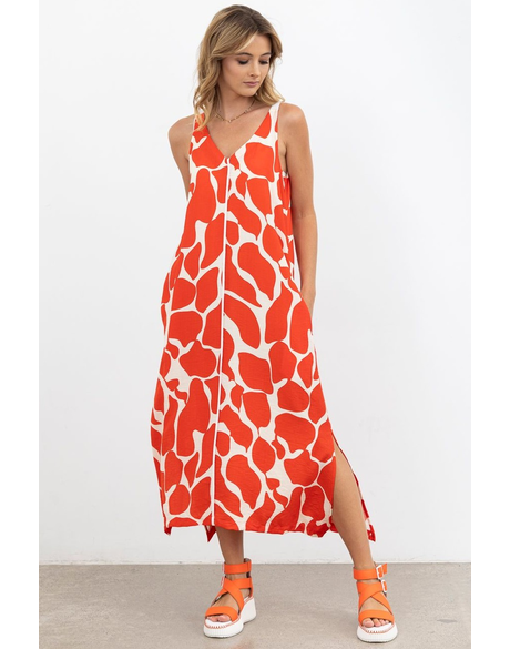 LiveLife Dress Reversable (Red Print)
