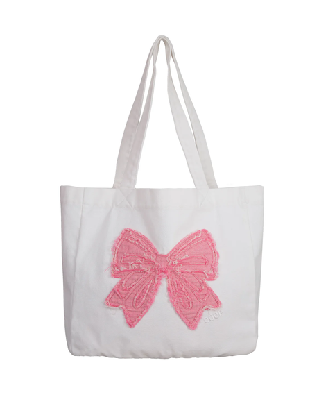 The Bold and The Bowtiful Bag (White and Pink)