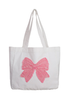 The Bold and The Bowtiful Bag (White and Pink)