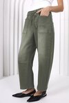Leo Barrel Jeans (Khaki)