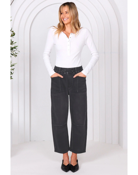 Leo Barrel Jean (Black)