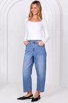 Toni Barrel Jeans (Light Blue Wash)