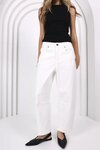 Toni Barrel Jeans (White)