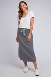 Travel Skirt (Navy and White Stripe)