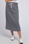 Travel Skirt (Navy and White Stripe)