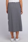 Travel Skirt (Navy and White Stripe)
