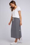 Travel Skirt (Navy and White Stripe)