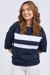 Nico Sweat (Navy with White Panels)