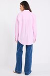 You Got This Pink Stripe Oversized Boyfriend Shirt