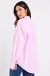 You Got This Pink Stripe Oversized Boyfriend Shirt
