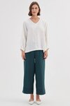 Bishop Long Sleeve Linen Top