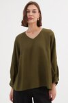 Bishop Long Sleeve Linen Top