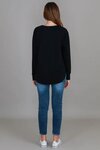 Charlette Curve Hem Sweater