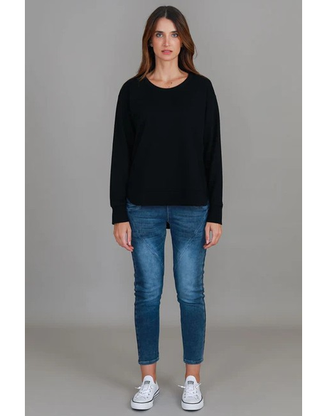 Charlette Curve Hem Sweater