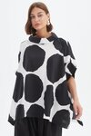 Structured Neck Print Tunic