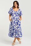 Gabrielle Dress (Cobalt Blossom)