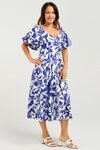 Gabrielle Dress (Cobalt Blossom)