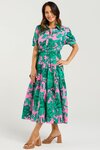 Elise Dress (Pink Jungle)