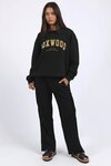 Metallic Interval Crew (Black w Gold)