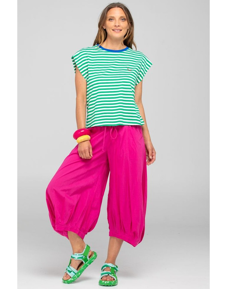 Bellissimo Tee (Green Stripe)