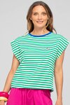 Bellissimo Tee (Green Stripe)