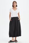 Pin Tuck Hem Skirt