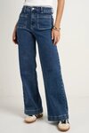 Zoey Mineral Blue High Rise Wide Leg Pocket Jean