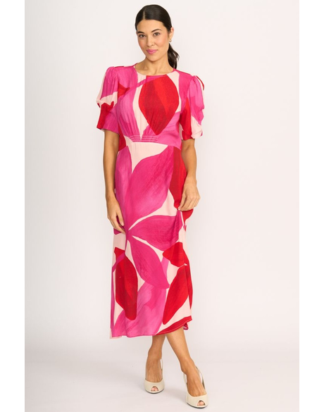 Gathered Sleeve Dress 