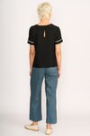 Rib Trim, Step Hem Top