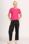 Rib Trim, Step Hem Top