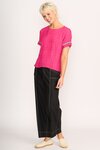 Rib Trim, Step Hem Top