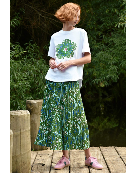 Skipped A Pleat Skirt