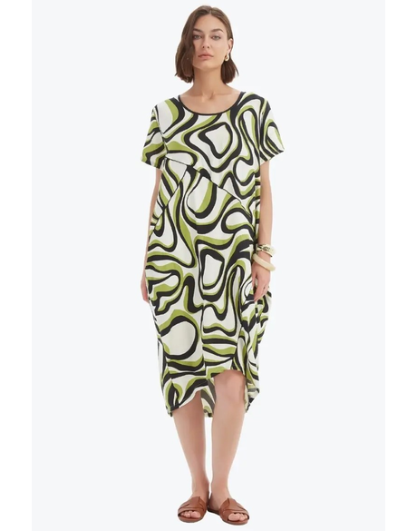 Panel Print Dress