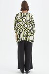 Notch Neck Print Top