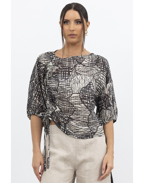 Pixelated Pattern Top 
