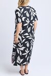 Mimosa Tee Dress (Black Yardage Print)