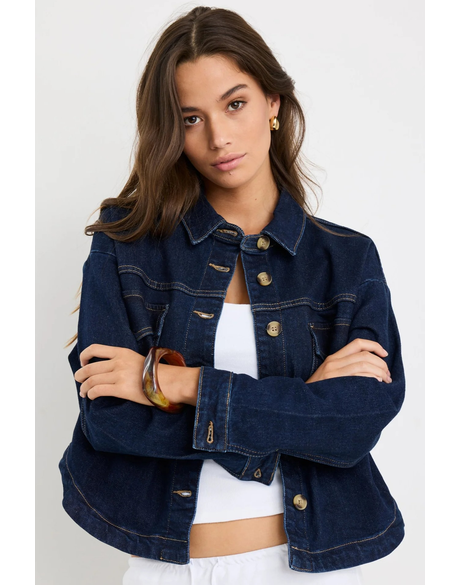Echo Indigo Patch Pocket Denim Jacket