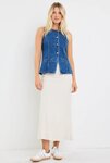 Baseline Marine Blue Denim Vest Top