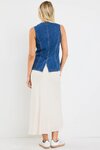 Baseline Marine Blue Denim Vest Top