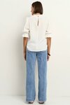 Influential Ivory Texture High Neck Top