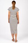 Parker Dress (Cream and Ink Stripe)